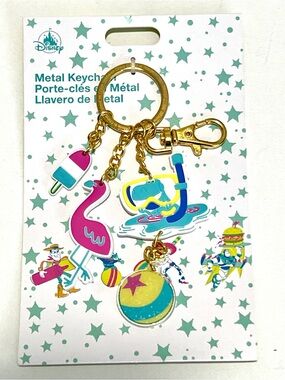 NWT Disney Pixar Toy Story "Summer Splash"  keychain featuring Rex